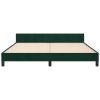 Rám postele s čelem tmavě zelený 180x200 cm samet 3126016