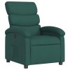 Polohovací křeslo tmavě zelené textil 371695