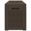 Zahradní úložný box hnědý 119 x 48 x 60 cm polypropylen 152196