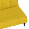 2místná rozkládací pohovka žlutá samet 375770