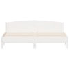 Postel bez matrace bílá 200 x 200 cm masivní borovice 3216189