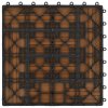 22 ks terasové dlaždice 30 x 30 cm 2 m² WPC barva teak 277804