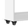 Skříňka na kolečkách bílá 60 x 22 x 79 cm kompozitní dřevo 840415