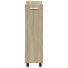 Skříňka na kolečkách dub sonoma 60x22x79 cm kompozitní dřevo 840417