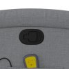 Masážní polohovací křeslo světle šedé textil 371763