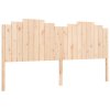 Rám postele s čelem 200 x 200 cm masivní dřevo 3194201