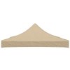 Střecha k party stanu 3 x 3 m béžová 270 g/m² 315318