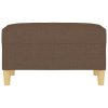Podnožka hnědá 70x55x41 cm textil 349274