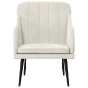 Křeslo krémové 63 x 76 x 80 cm samet 351462