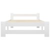 Rám postele bílý masivní borovice 90 x 200 cm 321998