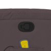 Zvedací masážní polohovací křeslo tmavě hnědé textil 3205333