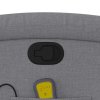 Zvedací masážní polohovací křeslo světle šedé textil 3204176
