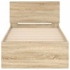 Postel bez matrace s čelem dub sonoma 90 x 200 cm 838626