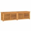 Zahradní úložný box s vložkou 200 x 50 x 55 cm masivní teak 363274