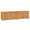 Zahradní úložný box s vložkou 200 x 50 x 55 cm masivní teak 363274