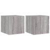 Nástěnné TV skříňky s LED 2 ks šedé sonoma 30,5 x 35 x 30 cm 837229