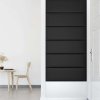 Nástěnné panely 12 ks černé 90 x 30 cm umělá kůže 3,24 m² 343911