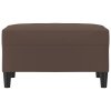 Podnožka hnědá 70x55x41 cm umělá kůže 349313