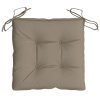 Podušky na židli 4 ks taupe 40 x 40 x 7 cm látka oxford 314885