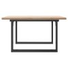 Konferenční stolek s O rámem 80x80x45,5cm borové dřevo a ocel 3282729
