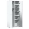 Skříň highboard bílá 80 x 35 x 180 cm kompozitní dřevo 3276651