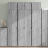 Skříň highboard šedá sonoma 70 x 42,5 x 185 cm kompozitní dřevo 3281425