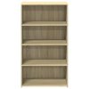 Skříň highboard dub sonoma 70 x 41 x 124 cm kompozitní dřevo 846406