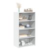 Skříň highboard bílá 70 x 41 x 124 cm kompozitní dřevo 846404