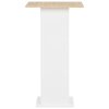 Barový stůl bílý a dub sonoma 60 x 60 x 110 cm 280209