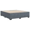 Rám postele bez matrace tmavě šedý 180 x 200 cm samet 3284650