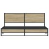 Kovový rám postele bez matrace dub sonoma 183 x 213 cm 3301396