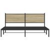 Kovový rám postele bez matrace dub sonoma 183 x 213 cm 4007721