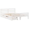 Postel bez matrace bílá 150 x 200 cm masivní borovice 3301613