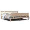 Rám postele s čelem 200 x 200 cm masivní borové dřevo 3306835