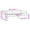 Válenda se zásuvkami 90 x 200 cm masivní borovice 3302058