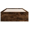 Rám postele bez matrace kouřový dub 75x190 cm kompozitní dřevo 3295713