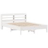 Postel bez matrace bílá 140 x 200 cm masivní borovice 3306889