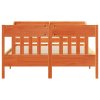 Postel bez matrace voskově hnědá 120 x 200 cm masivní borovice 3307010