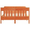 Postel bez matrace voskově hnědá 120 x 190 cm masivní borovice 3307025