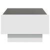 Konferenční stolek s LED bílý 70 x 50 x 30 cm kompozitní dřevo 847511
