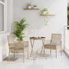 Zahradní bistro set 3 pcs Béžová polyratan 3334965