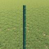 Plot s sloupkem Zelená 0,8 x 10 m Ocel a PVC 3336677