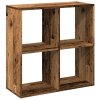 Knihovna/dělící stěna old wood 69,5x29x69,5 cm kompozitní dřevo 858010