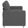 Loveseat Sofa tmavě šedé 140 cm manšestrová tkanina 4105201