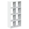 Dělicí stěna Knihovna bílá 69,5 x 29 x 137,5 cm, z umělého dřeva 858021
