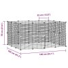 28panelová ohrádka pro zvířata s dvířky černá 35 x 35 cm ocel 3114044