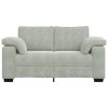 Loveseat Sofa světle šedá 120 cm samet 4105257