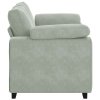 Loveseat Sofa světle šedá 160x77x82 cm samet 4105257