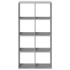 Knihovna/dělící stěna šedá sonoma 69,5x29x137,5 cm kompozit 858026