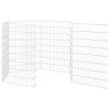 Ohrádka pro zvířata 6 panelů 54 x 80 cm pozinkované železo 171577